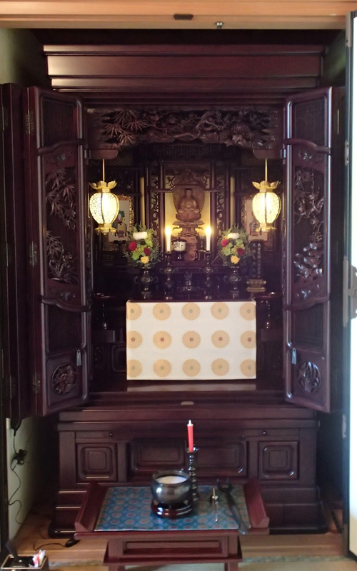 奥行き58cm紫檀の仏壇